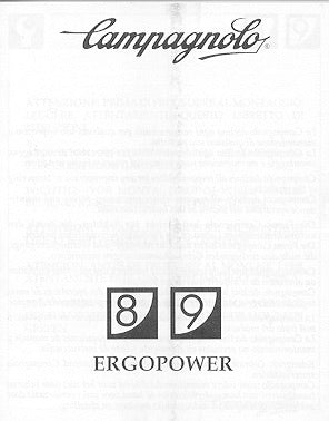 Campagnolo Ergopower installation instructions