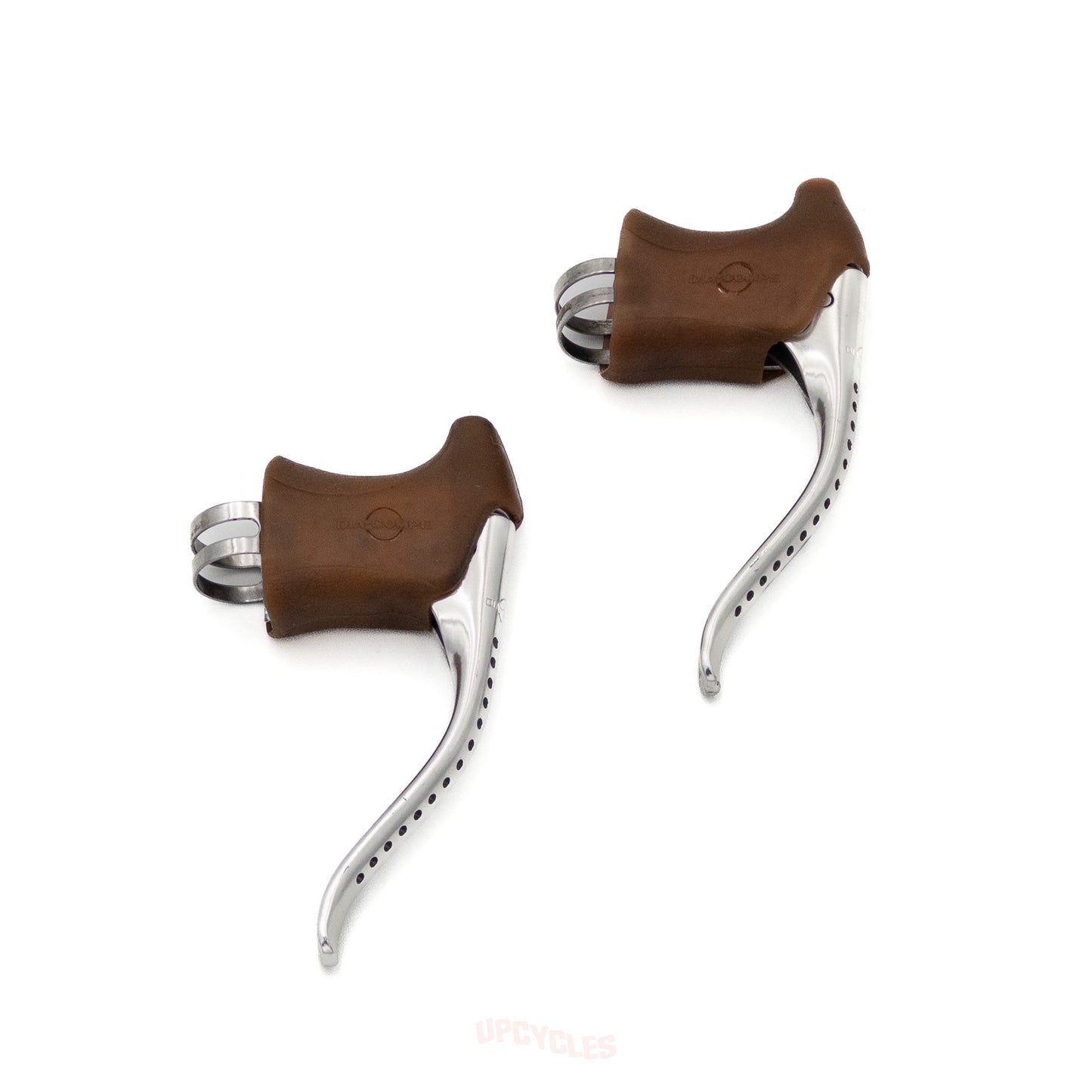 Dia-Compe Compe-G 144G drilled brake levers, gum hoods