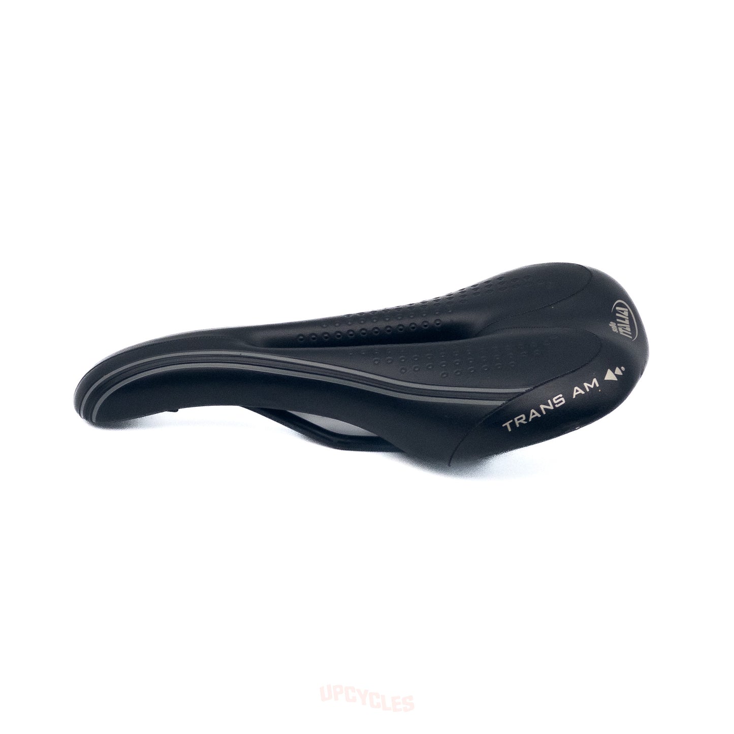 Selle Italia Trans Am saddle, black leather w/ cutout center