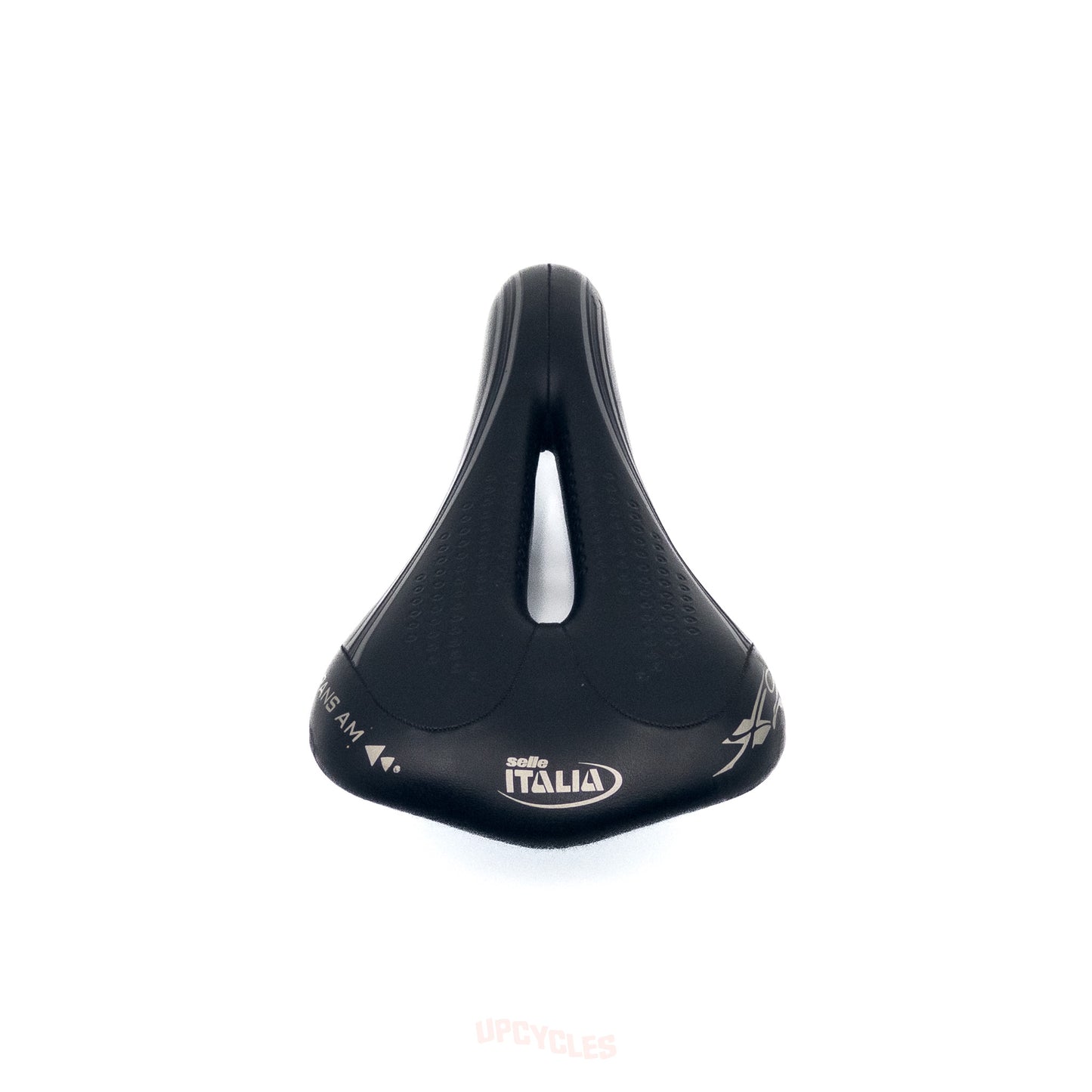 Selle Italia Trans Am saddle, black leather w/ cutout center