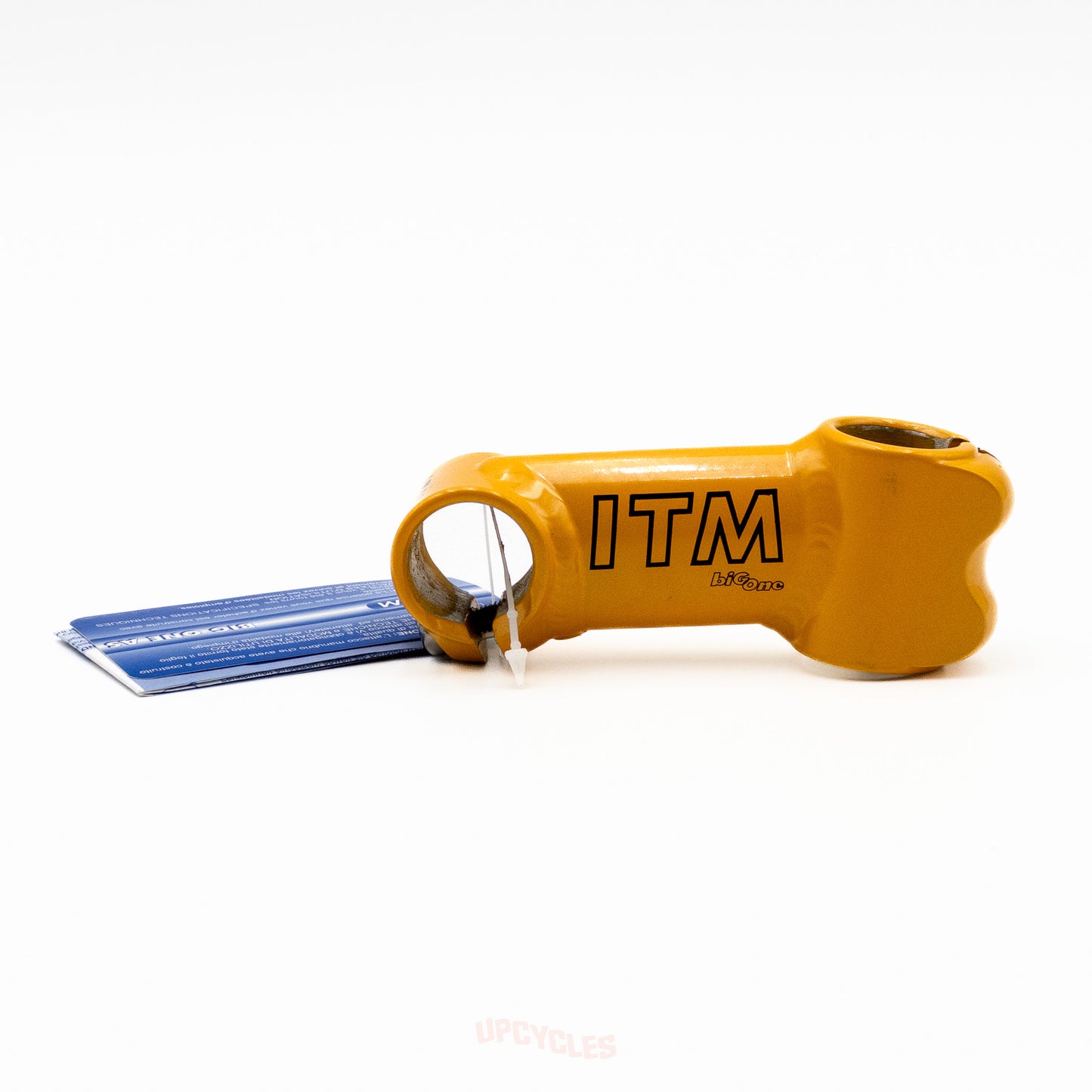 ITM Big One TM90 stem, Bianchi Pantani yellow, 1" threadless x 90mm reach x 26.0mm clamp, NIB