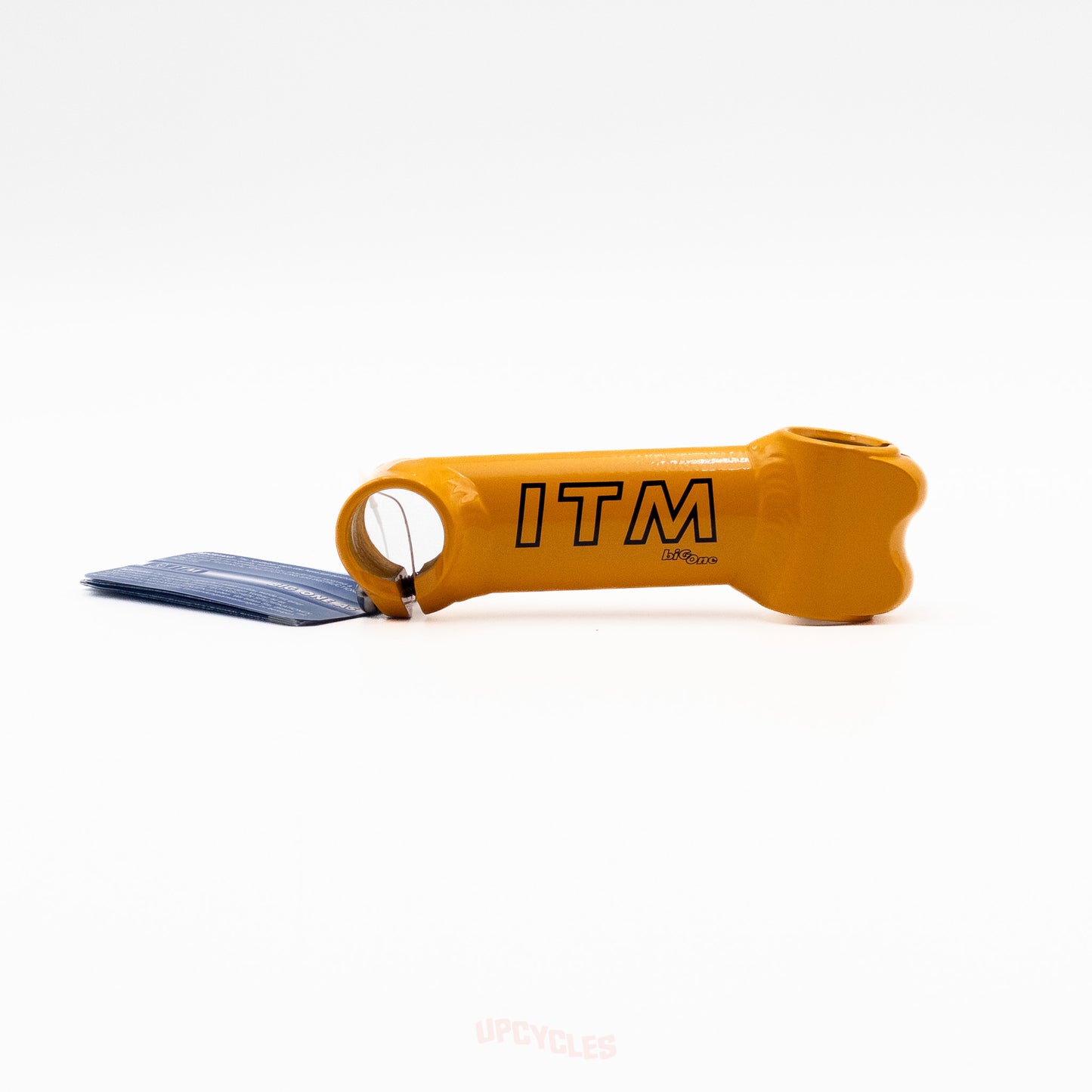 ITM Big One ET120 stem, Bianchi Pantani yellow, 1" threadless x 120mm reach x 26.0mm clamp, NIB