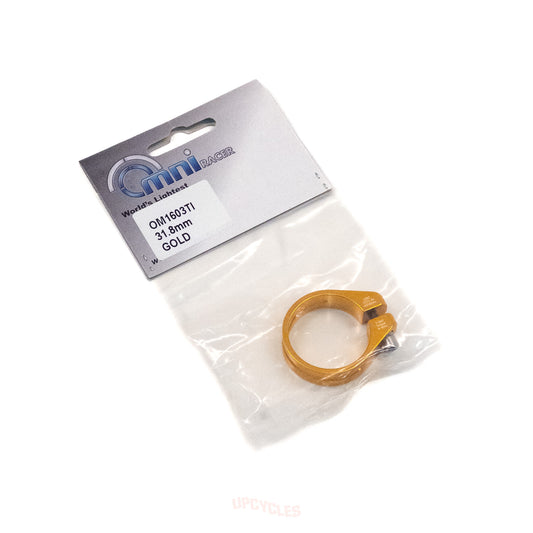 Omni Racer gold seatpost clamp, 31.8mm