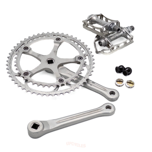 Spidel 106 crankset + pedals, 52-42t, 170mm