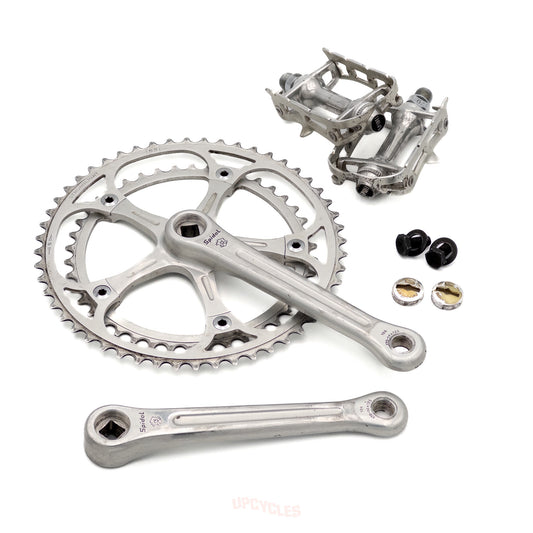 Spidel 106 crankset + pedals, 52-42t, 170mm