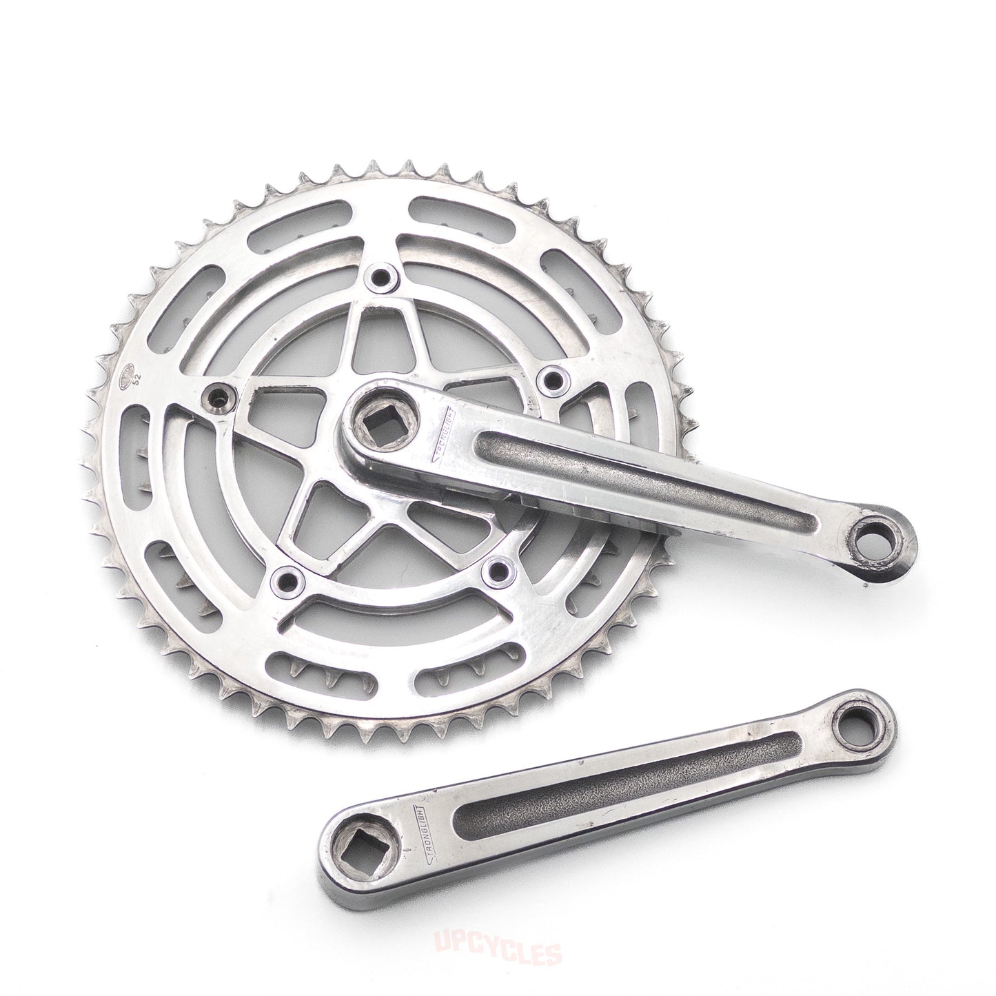 Stronglight 93 crankset, 52-42t, 170mm, 14 x 1.25 French thread