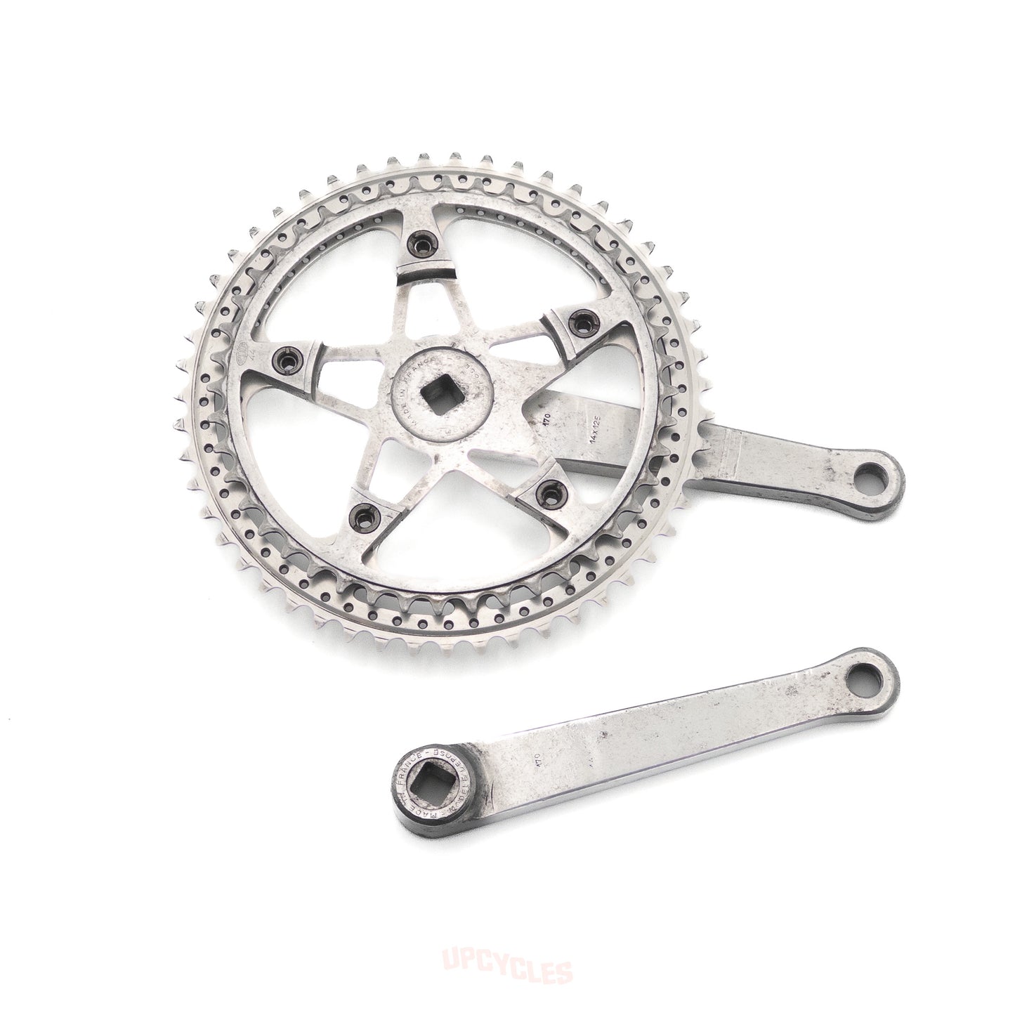 Stronglight 93 drillium crankset, 51-44t, 170mm, 14 x 1.25 French thread