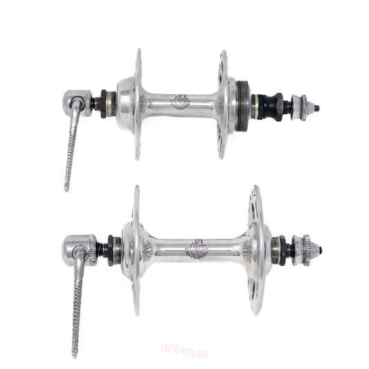 Campagnolo Nuovo Tipo 1253 high flange hub set, 36h, 120mm OLD, 34.7 x 1 mm French thread