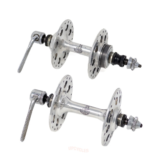 Campagnolo Nuovo Tipo 1253 high flange hub set, 36h, 120mm OLD, 34.7 x 1 mm French thread