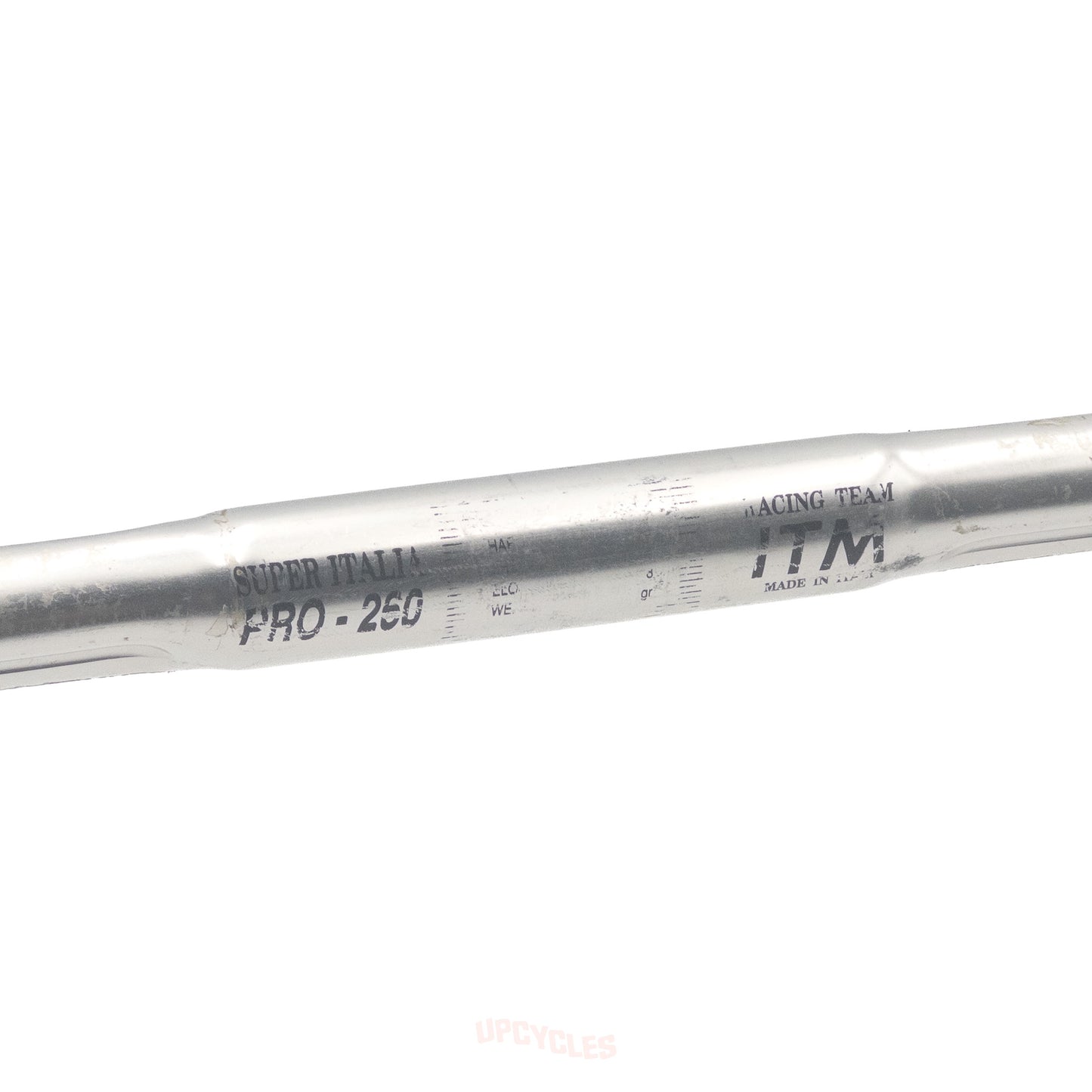 ITM Racing Team Super Italia Pro-260 Anatomica silver drop bars, 26.0mm clamp x 42cm width