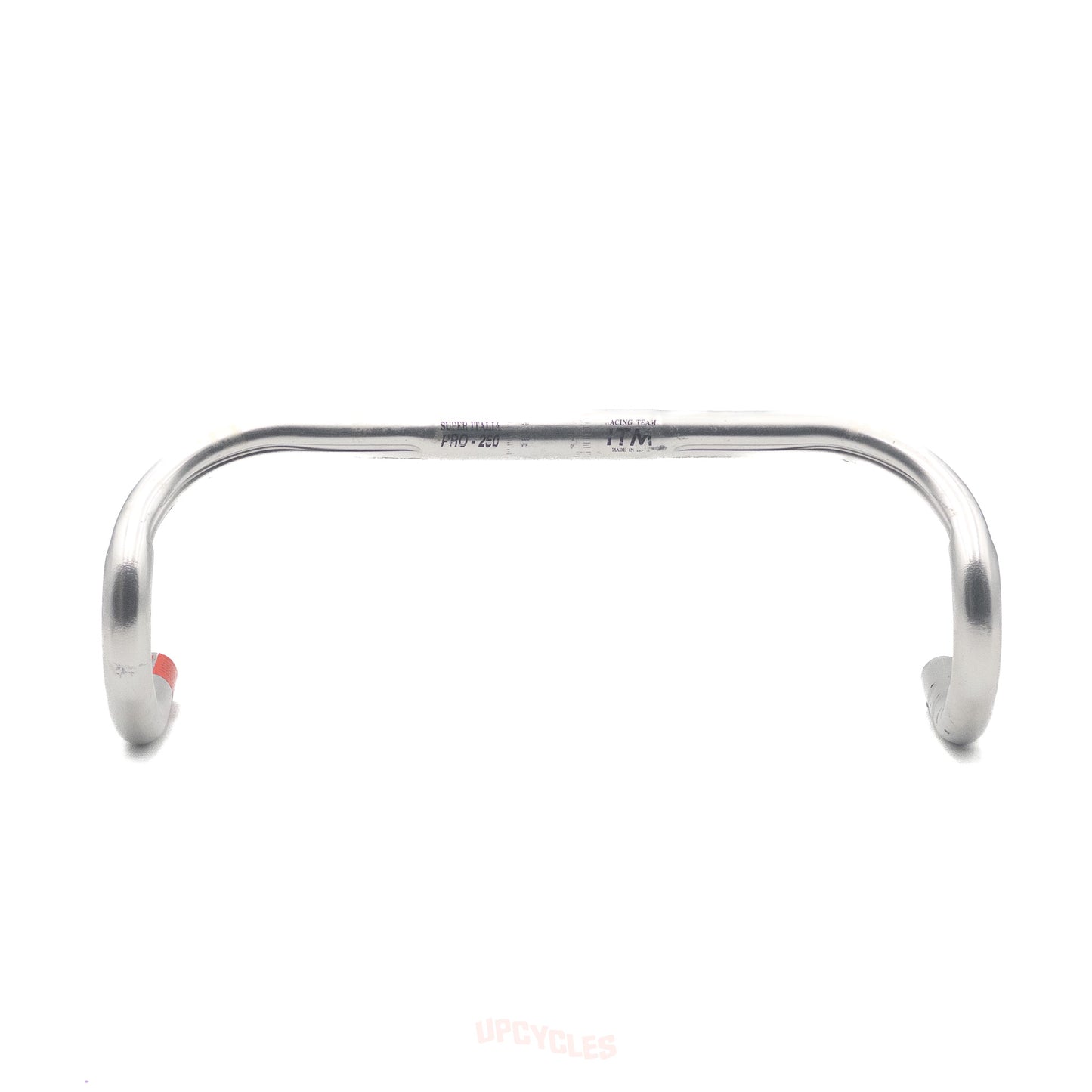 ITM Racing Team Super Italia Pro-260 Anatomica silver drop bars, 26.0mm clamp x 42cm width