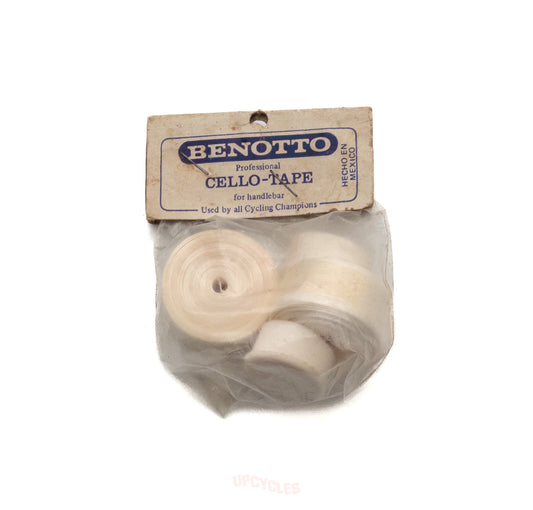 Benotto Professional Cello-Tape handlebar tape, smooth white, NOS