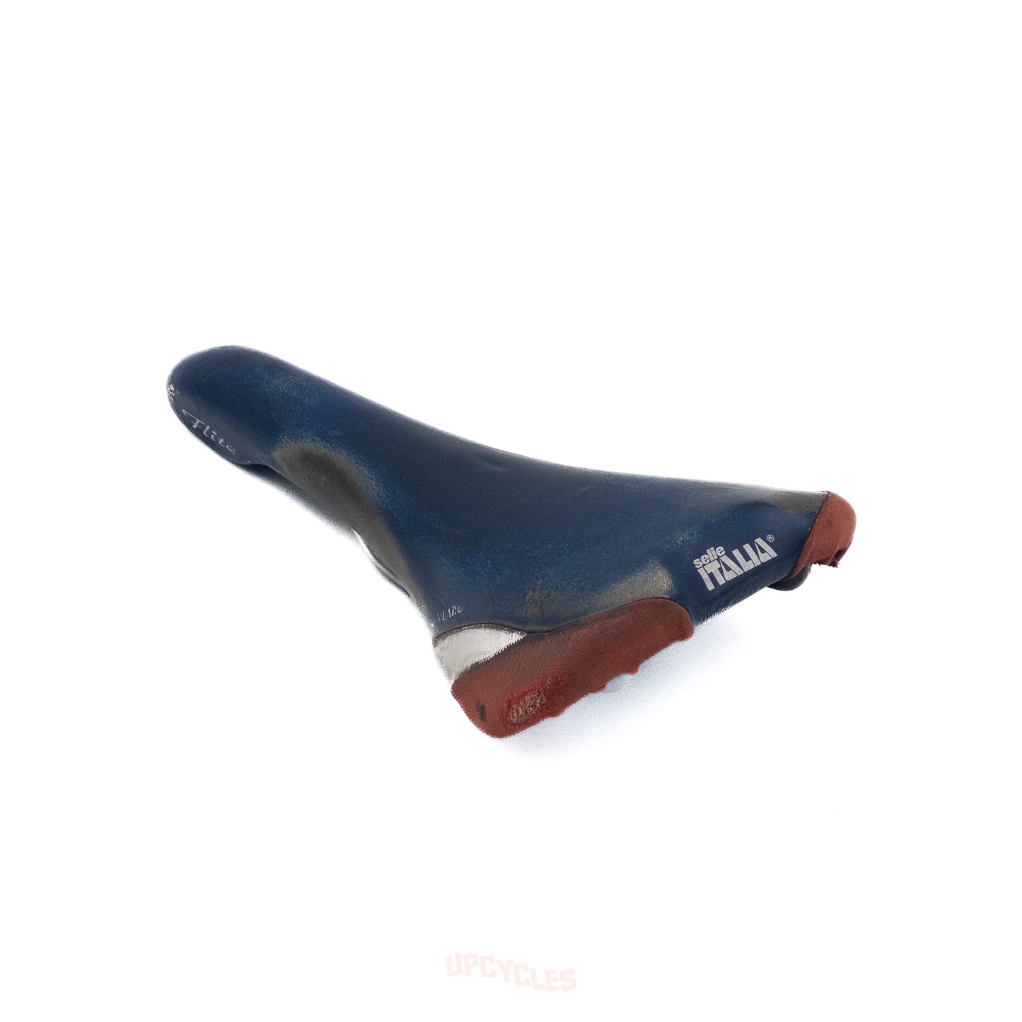 Selle Italia Flite Kevlar saddle, smooth red-white-blue leather