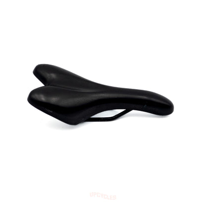 Selle Royal Viper saddle, black leather w/  Integrated Clip System (ICS)