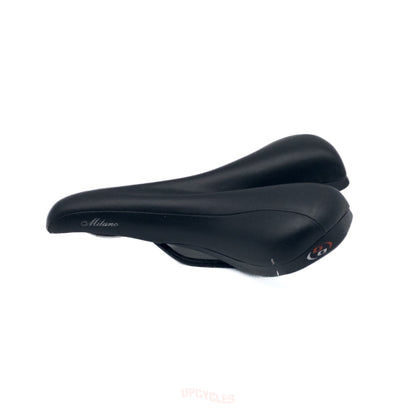 Specialized Body Geometry Milano comfort saddle, black leather