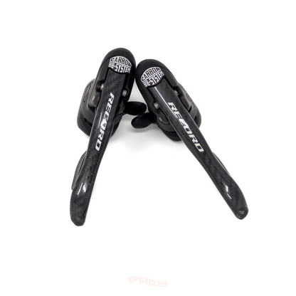 Campagnolo Record 9-speed EC-29RECG carbon Ergopower brake shifters - VGC