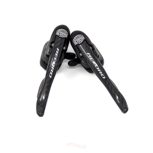 Campagnolo Record 9-speed EC-29RECG carbon Ergopower brake shifters - VGC