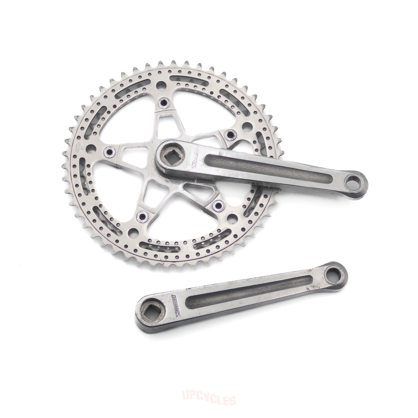 Stronglight 93 drillium crankset, 51-44t, 170mm, 14 x 1.25 French thread